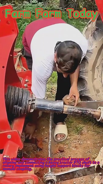 Tractor PTO Shaft Connection and Manual Alignment Technique