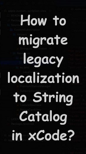How to migrate legacy localization file to String Catalog in xCode?