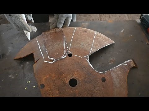 how to make a digging tool from a plow disc