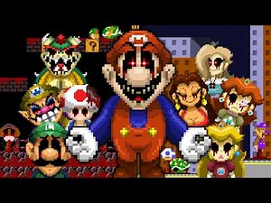 MARIO.EXE - ROUND 1, 2 & 3 (Sonic.EXE, Sally.EXE and Rouge.EXE Inspired Horror Game)