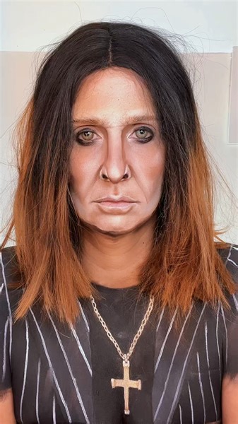 Prince of Darkness 🦇 Ozzy Osbourne makeup and body paint | Tasha Caroline