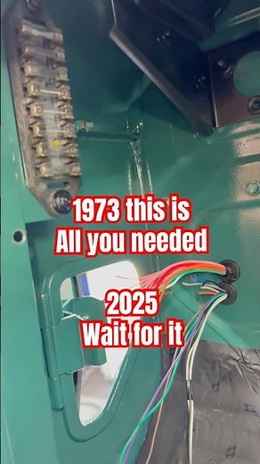 1973 fj40 LS Swap Fuse Panel Installation! Check ✅💚 #fj40 #restomod