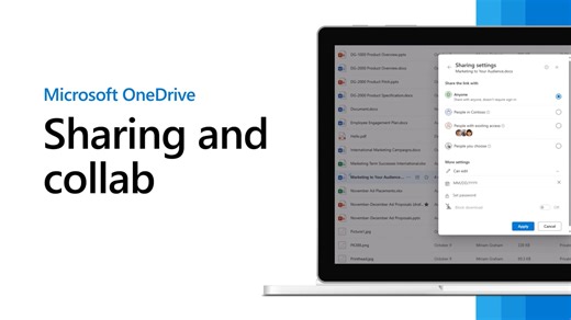 How to share files in Onedrive?
