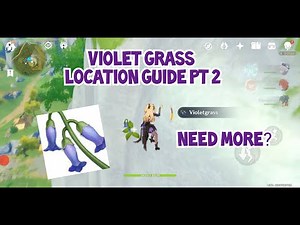 Violet Grass Locations Guide Genshin Impact PT 2