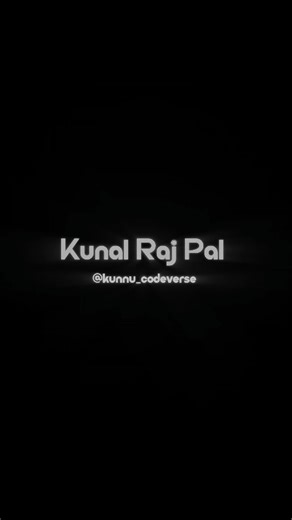 Kunal Raj Pal on Instagram: "(Day - 1) Backend in Python 🐍📃 I have Started a series of learning Backend in Python using Python's Web Framework called Django in next 30 Days✨️ Follow👉@kunnu_codeverse #django #webdevelopment #python #pythonprogramming #kunal_raj_pal"