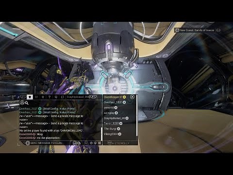 Warframe how to invite a player from another platform