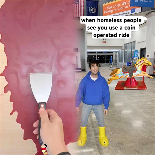 2-When Homeless People See You Use A Coin Operated Ride #shorts #relatable
