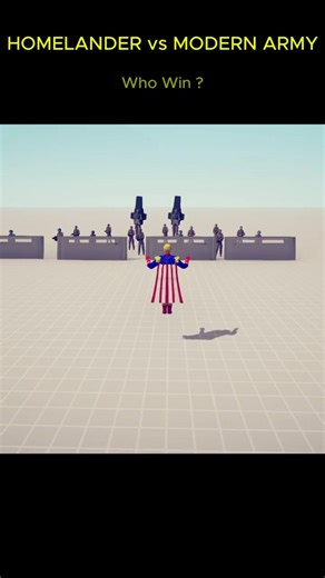 Homelander vs modern army in TABS - Who Win ?