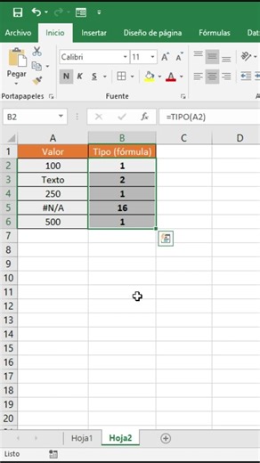 Identify the data type in Excel 🤯 (TYPE function) #excel #shorts #exceltips #viral #microsoft