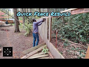 Easy DIY Fence Rebuild | Replace an Existing Fence without Replacing Posts