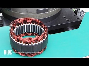 starter motor coil wave winding and inserting machine