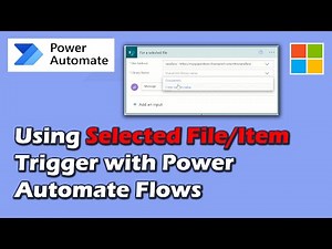 Use the Selected Item/File Trigger for Power Automate