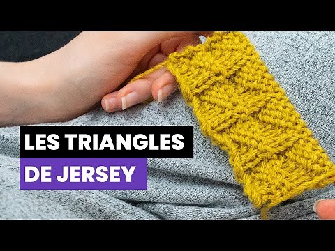 How to knit jersey triangles? - Reversible stitch