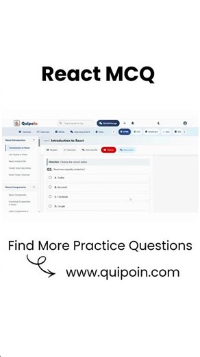 Can You Solve This React MCQ? | Test Your React Knowledge | #react #quiz