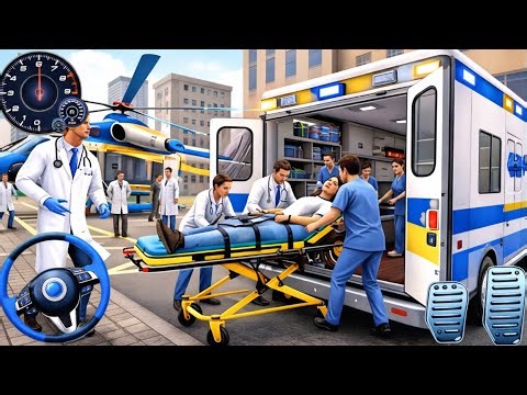 New Ambulance 🚑 City Rescue Simulator - 911 US Emergency Ambulance Driving 3D : Android Gameplay