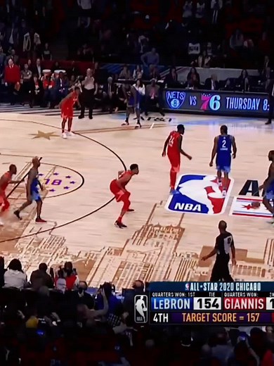 Giannis Antetokounmpo Block on LeBron James - NBA All-Star Game 2020