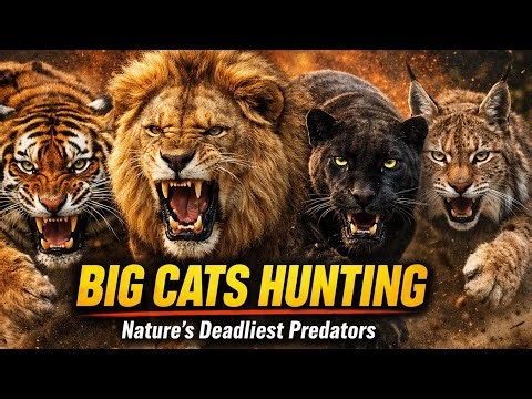 Big Cats Hunting in the Wild | Power, Speed & Precision