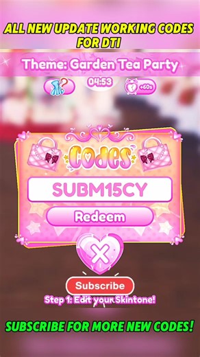 NEW ALL UPDATE WORKING CODES FOR DTI | DRESS TO IMPRESS NEW ALL WORKING CODES #dti #dresstoimpress