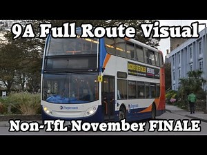 FULL ROUTE VISUAL - Stagecoach South West 9A - Lyme Regis to Exeter - 15781 (WA61KLD)
