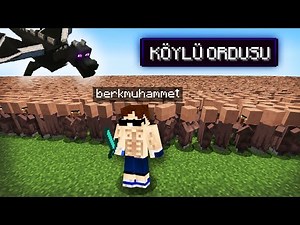 MİNECRAFT AMA KÖYLÜLERİ YÖNETEBİLİYORUM!