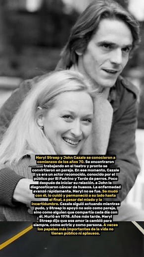 Meryl Streep y John Cazale — amor hasta el último día