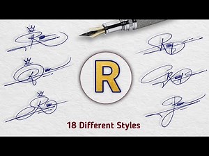 Stylish Signature Design With Letter R | How to Create Unique R Signature