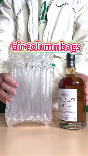 The ultimate solution for glass or ceramics. Air column bags provide helmet-like safety protection for fragile items.#aircolumnbag #bufferpackaging #aircushionpackaging #bags #aircolumnbagfactory