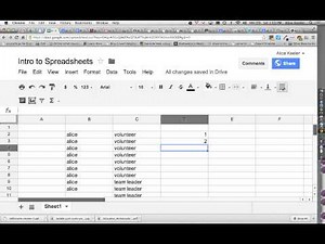 Copy and Paste in a Spreadsheet