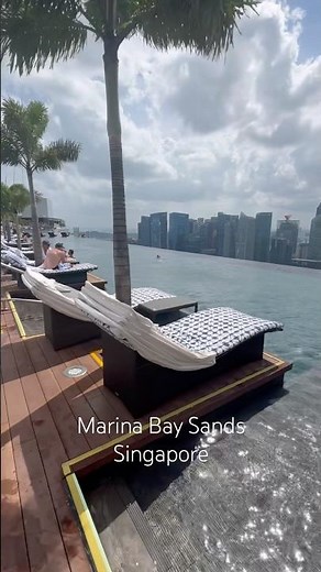 Rooftop Pool Marina Bay Sands Singapore