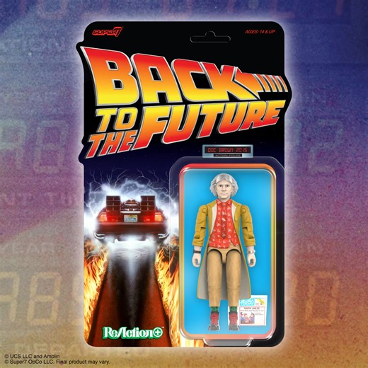 Back To The Future ReAction  Wave 02 - Dr. Emmett Brown (2015) Super7 | Zavvi UK