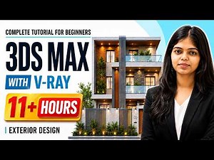 3ds Max Tutorial in 11+ Hours | Complete Exterior Elevation & Facade Design