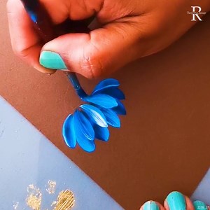 203K views · 6.7K reactions | Painting Beautiful TWO-TONED Blue Flowers | Colors N Shades-The magical Rendering | Facebook