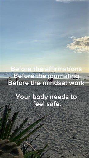 If your body doesn’t feel safe, your mind can’t absorb healing. We regulate first. We processed second. This is the difference between temporary change and embodied transformation. Save this for the next time you’re feeling overwhelmed. ##selfsoothing##bliss##mindsetshift##feminine##softlifeera
