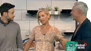 WATCH: The Morning Show host Carolyn MacKenzie ate a roasted cricket during a cooking segment and bugged out. Read more: https://globalnews.ca/national/program/the-morning-show | Global News