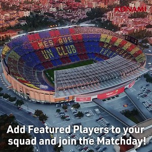 Today’s matchday event is live in #PES2021 now! This week, it’s all about FC Barcelona 🙌 Head in-game to take part and to add some stars from the Camp Nou to your #myClub squads today! | eFootball