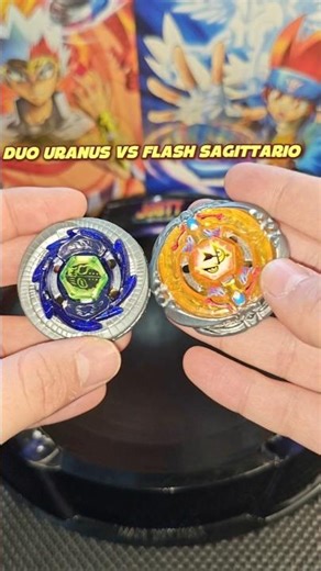 DUO URANUS VS FLASH SAGITTARIO #beyblade #beybladebattle #beyblademetalfight #beyblademetalfury