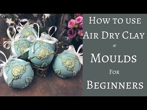 HOW TO USE CLAY & MOULDS | DECOUPAGE FOR BEGINNERS