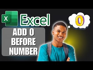 How to Add Zero Before Number in Microsoft Excel!