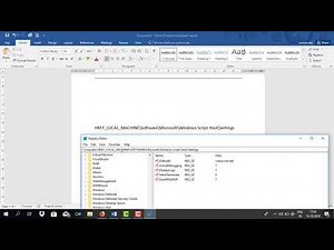 How to Enable and Disable Windows Script Host Access