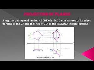 Projection of Planes | Edge Parallel to VP | Engineering Graphics
