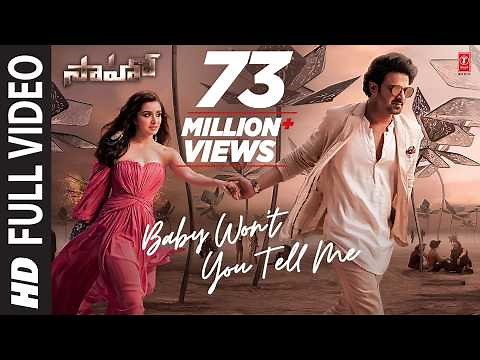 Saaho : Baby Won't You Tell Me Full Video | Prabhas, Shraddha K | Shweta M, Siddharth M, Shankar M