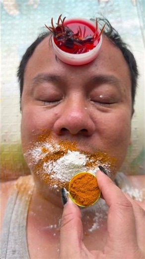 Bột ớt sắc màu,thanh cua,quả việt quất,món khai vị và bánh ngọt ngon. #bản đồ