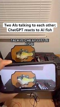 Two AIs talking to each other: ChatGPT reacts to AI fish