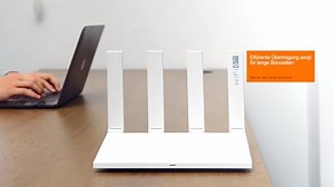 Huawei AX3 WLAN Router WiFi 6 Plus AX3000 2404 Mbit/s 5GHz + 574 Mbit/s 2,4GHz, Dualband, 4 Gigabit WAN/LAN Ports, Kindersicherung, einfache Konfiguration, Unterstützung OFDMA/MU-MIMO/VPN/WPA3/IPV6