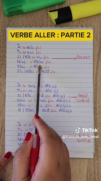 Conjugaison du Verbe Aller en Négatif