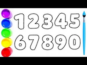 1 to 10 Counting Drawing and Coloring for Kids | Learn Numbers with Fun 🎨✨ | Easy Number Drawing
