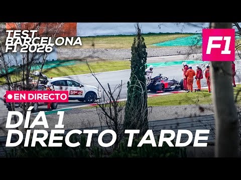 F1 DIRECTO: Test F1 Barcelona 2026 - Día 1, directo tarde | SoyMotor.com