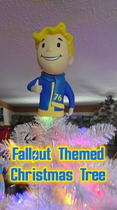 82K views · 11K reactions | My first Fallout themed Christmas tree!! I had a lot of grand plans for this tree that didn't quite work out, but I had a ton of fun putting it all together!   懶 I originally wanted a blue tree, but couldn't find any I really liked. Maybe next year!  Happy Holidays everyone! #Fallout #christmastree #falloutfan #falloutchristmas #nuclearwinter #vaultboy #50sstyle #50stheme #retrochristmas #50schristmas | The Fallout Collector | Facebook