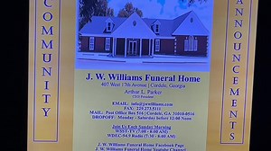 JWWILLIAMS MORNING SHOW | J W Williams Funeral Home Inc