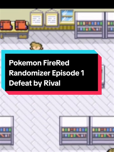 Pokemon FireRed Randomizer Episode 1 Defeat by Rival #pokemontiktok #pokemon #randomizer #gba #fypシ